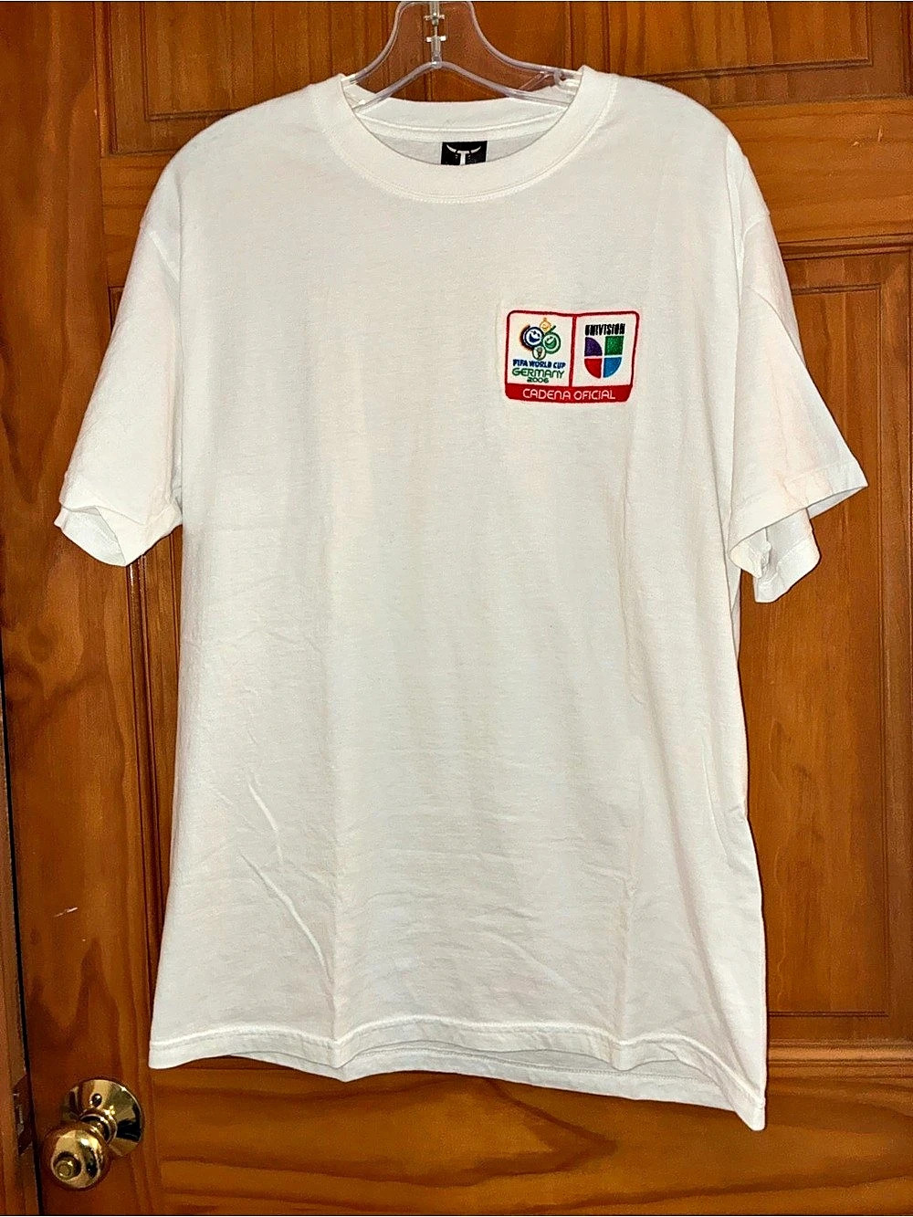 Vintage 2006 FIFA World Cup Germany Univision Cadena Oficial Shirt Hanes Beefy M